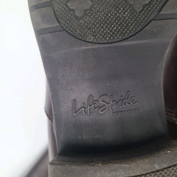 Life Stride Womens X Anita Dark Chocolate Wide Calf Tall Riding Boots Size 8W - Picture 8 of 16